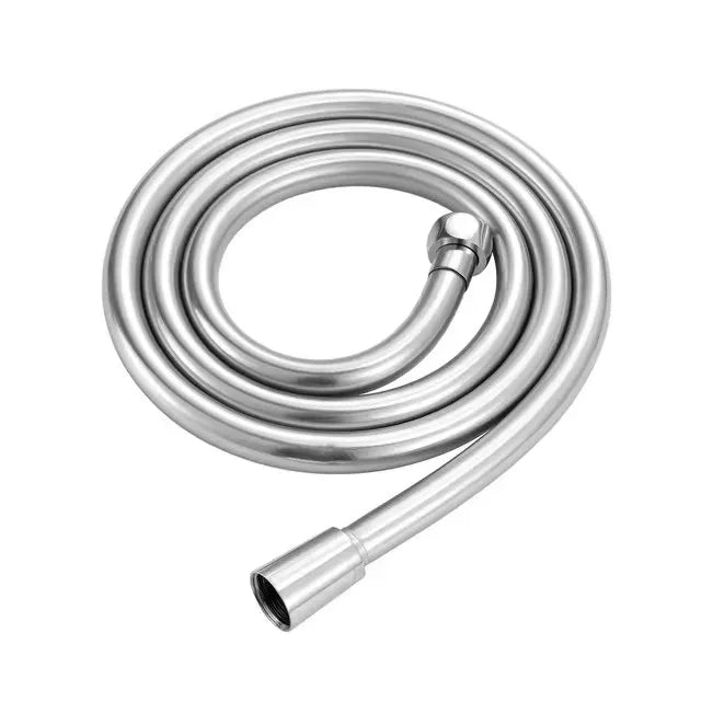 Black PVC Handheld Shower Hose Bathroom GI/2 Universal Interface High Pressure Explosion-proof Faucet Hose Extension Pipe Oasis Select Sliver 200cm