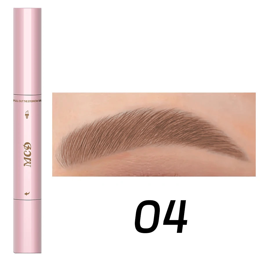 MCD 2-in-1 Waterproof Eyebrow Pencil & Brush Set – 3 Shades