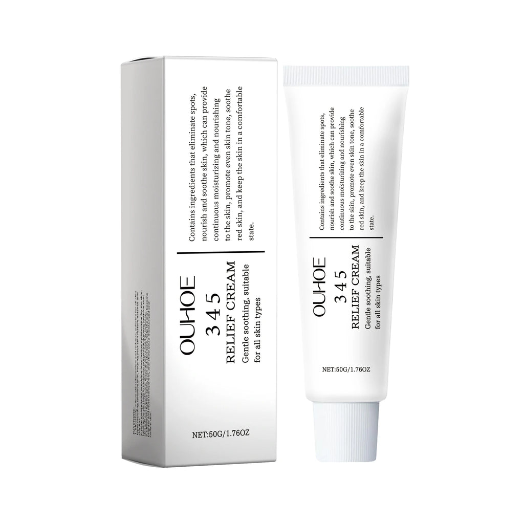 345 Relief Cream – Hydrating, Brightening & Soothing Face Cream Face Moisturizer Cream Oasis Select 50g Boxed