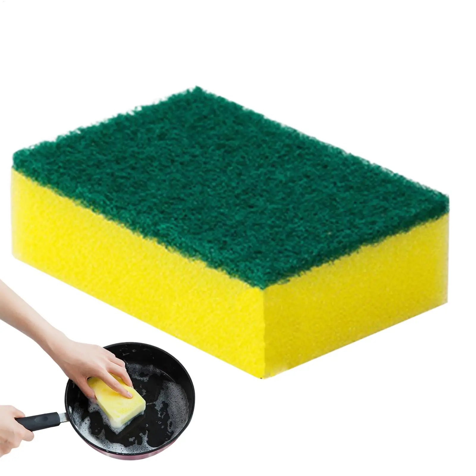 Dish Sponges Kitchen Non-Scratch Kitchen Sponges for Cleaning Reusable Scrubbing Pads Brush Cleaning Tools for Home Bathroom Oasis Select