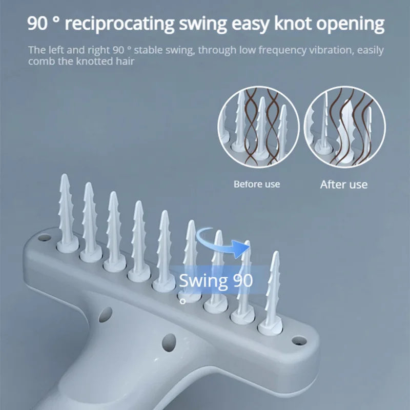 Electric Dog Knot Comb Grooming Fur Knot Cutter Massage Comb Hair Removal Brush Cat Dog Automatic Comb Tools Pet Accessories Oasis Select