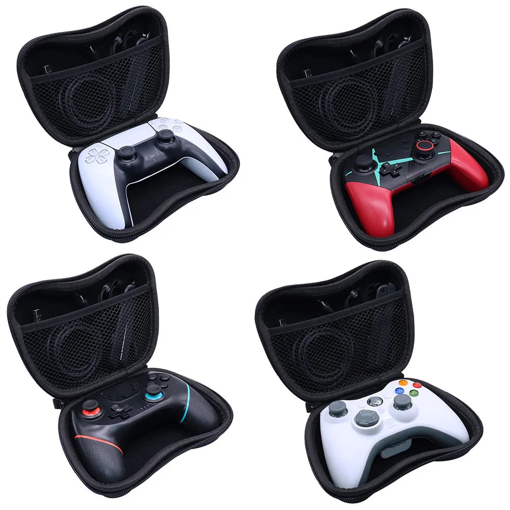 Sleek and Portable For Game Controller Storage Case Strong Protection for PS5 and For XBOX SERIES Convenient Handle Black Oasis Select