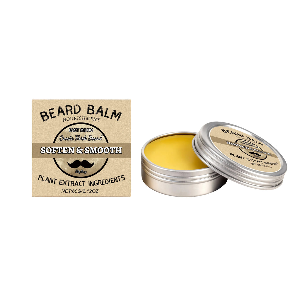 Men's Beard WaxSoft, Smooth & Natural ShinyRefreshing & Long-Lasting Non-GreasyDaily Gentle Beard Grooming Care Wax Oasis Select