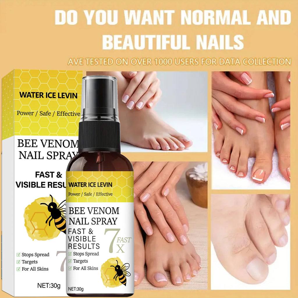 Bee Venom Nail Spray - Fast Visible Results, Stops Spread & Strengthens Nails with Hyaluronic Acid, Safe for All Skins Oasis Select