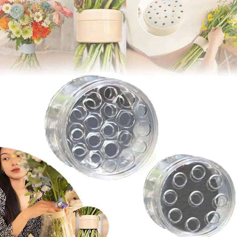 Spiral Ikebana Stem Holder for Vases Clear Flower Arrangement Holder Floral Art Accessory Table Centerpiece for Home Decoration Oasis Select