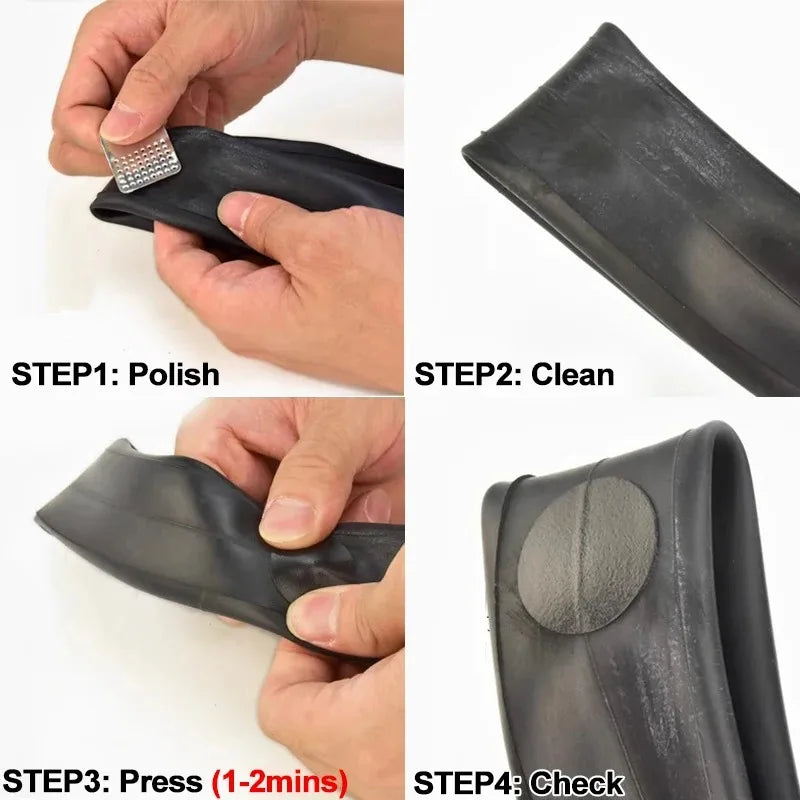 30/20/10 PCS Bicycle Glue-free Tire Patches Tool Quick Repairing Tyre Protection Patch Adhesive Quick Drying Bike Accessories Oasis Select