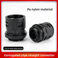 10 pcs Nylon Plastic Corrugated Tube Connectors Pipe Joint AD13 15.8 18.5 21.2 25 28.5 34.5 End Fittings Plastic Conduit Gland Oasis Select AD10-M10x1.5 10 pcs
