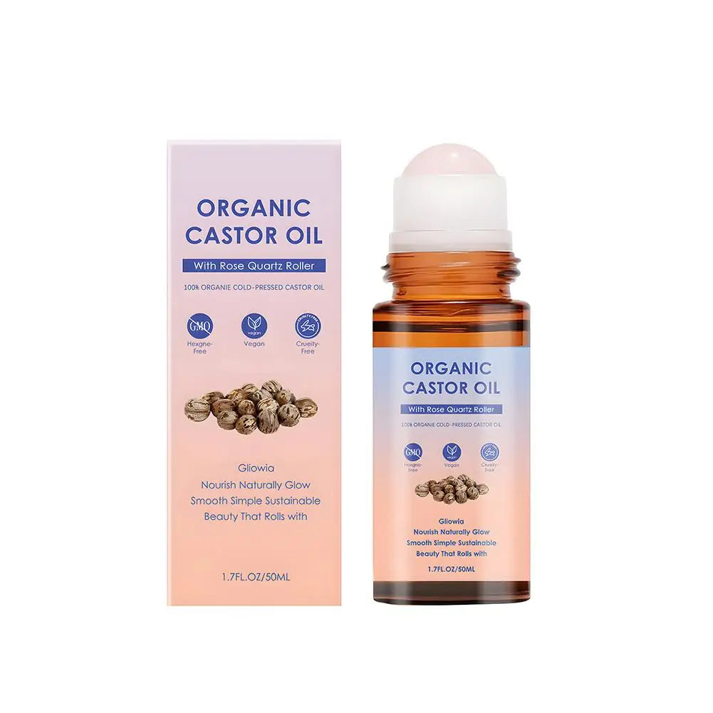 Castor Essence Oil Roll on Skin Care Essential Oil Moisturize Nourishing Brightening Face Body Massage Essenc Body Care Oasis Select B