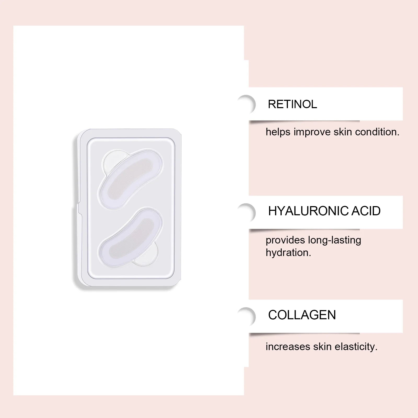 0.25mm Retinol Microneedle Eye Patches Mask Reduce Dark Circle & Eye Bags Anti-Aging Firming Patches Forehead & Smile Line Patch Oasis Select