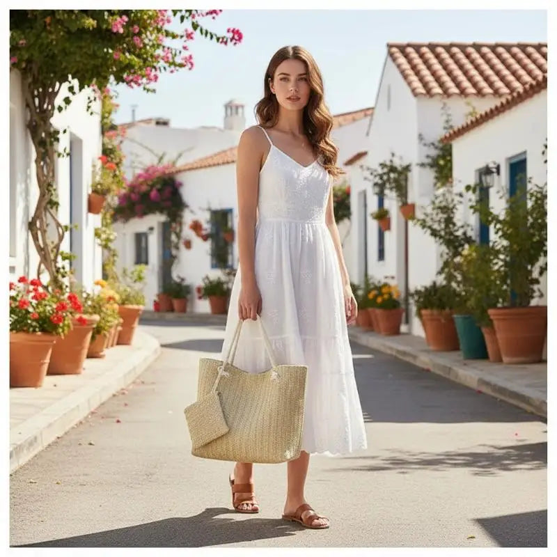 Personalized Leisure Commuter Tote Bag Summer Fashion Simple Shoulder Bag Trend Large Capacity Handbag Oasis Select