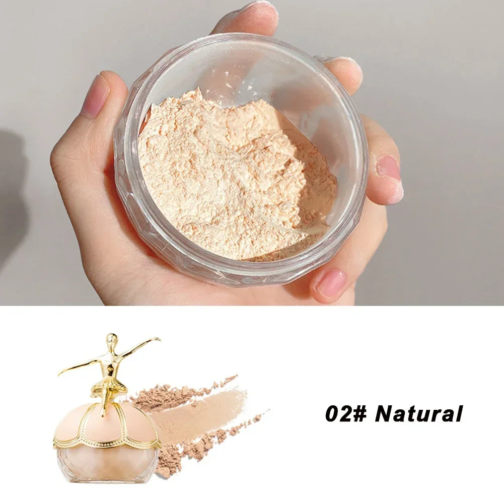 Long-Lasting Waterproof Matte Loose Powder Creative Ballerina Natural Brightening Invisible Pore Makeup Gift Oasis Select Natural