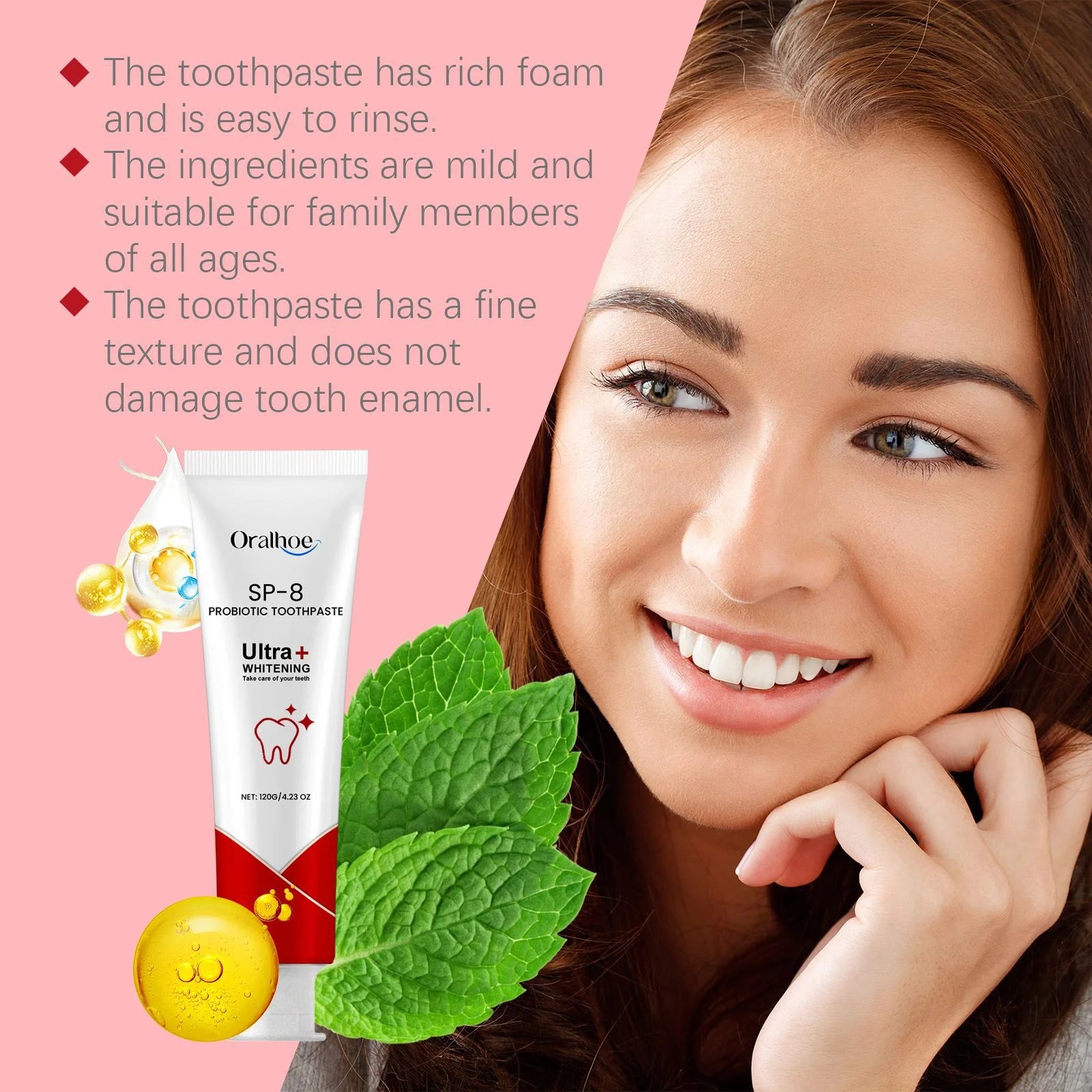 Oralhoe SP-8 Probiotic Whitening Toothpaste 120g | Oral Care