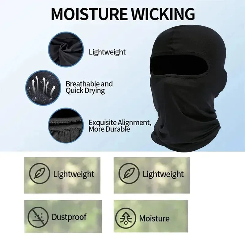 1/3pcs Ski Mask for Men Full Face Mask Balaclava Black Ski Masks Covering Neck Gaiter Oasis Select