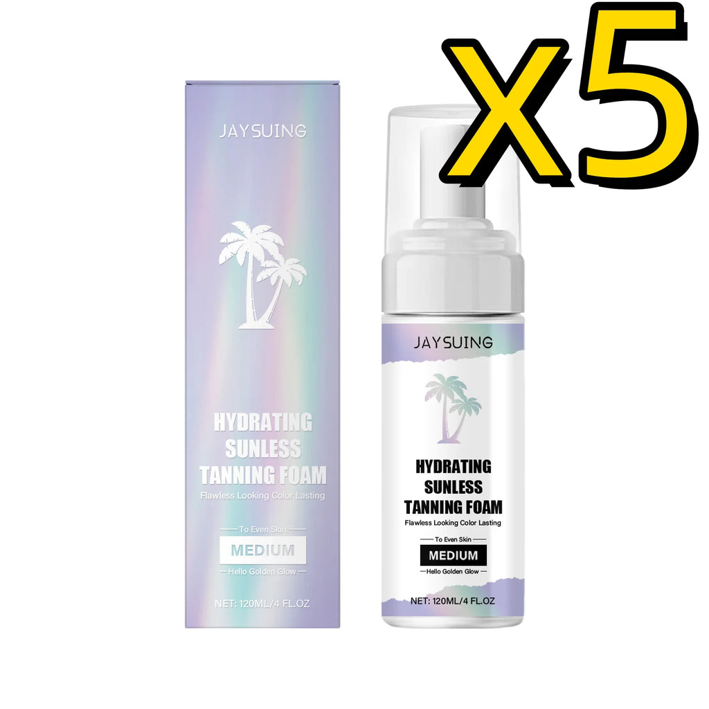 Body Self Tanning Mousse Indoor Sunless Tan Lasting Natural Bronze Brown Hydrate Skin Full Body Use Quickly Tanning Cream 120ml Oasis Select 120ml Boxed X 5PCS