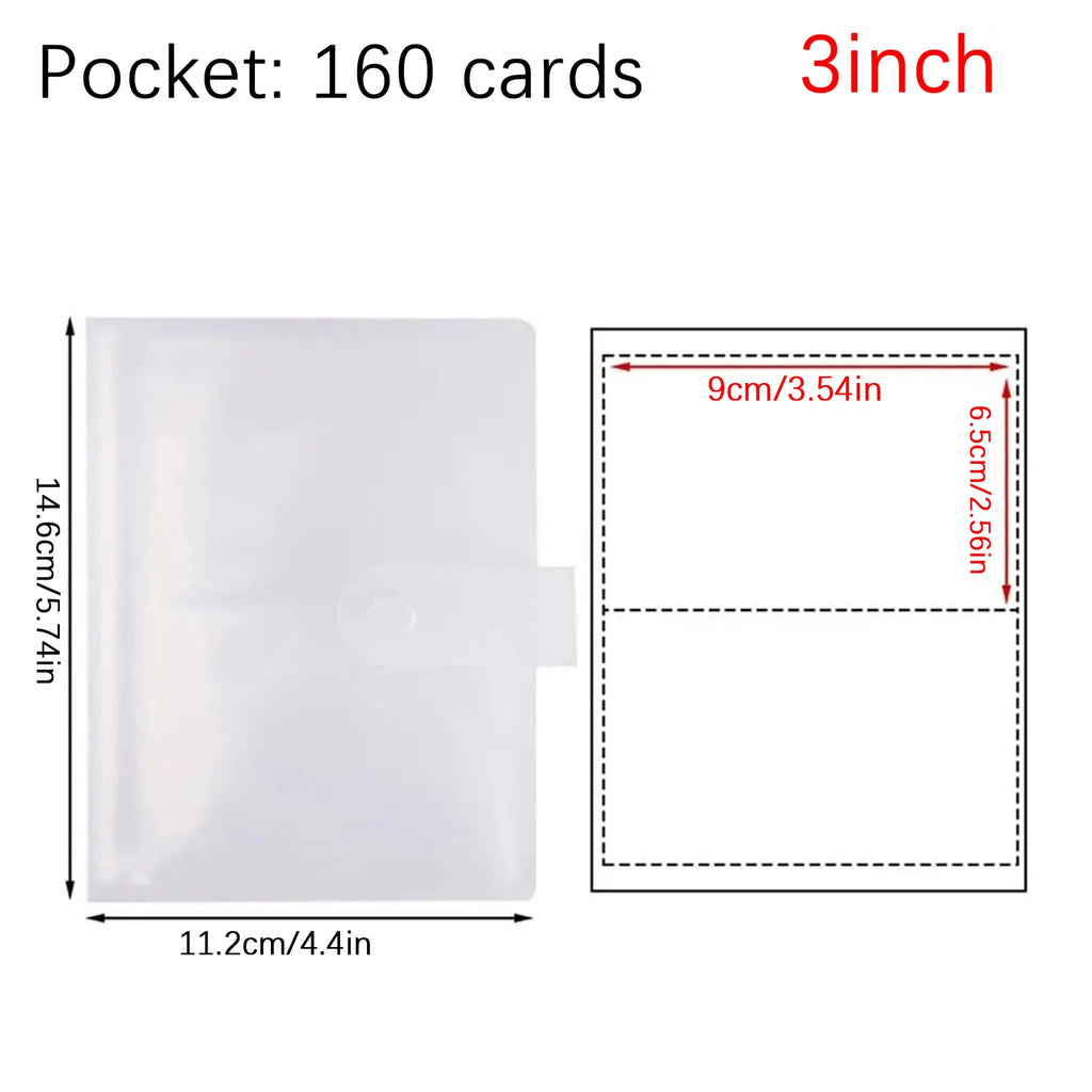 Photo album with 80/160 slots, Polaroid card holder, 3-7 inch jewelry storage card holder, idol star photo collection. Oasis Select 3 Inch-160 Cards