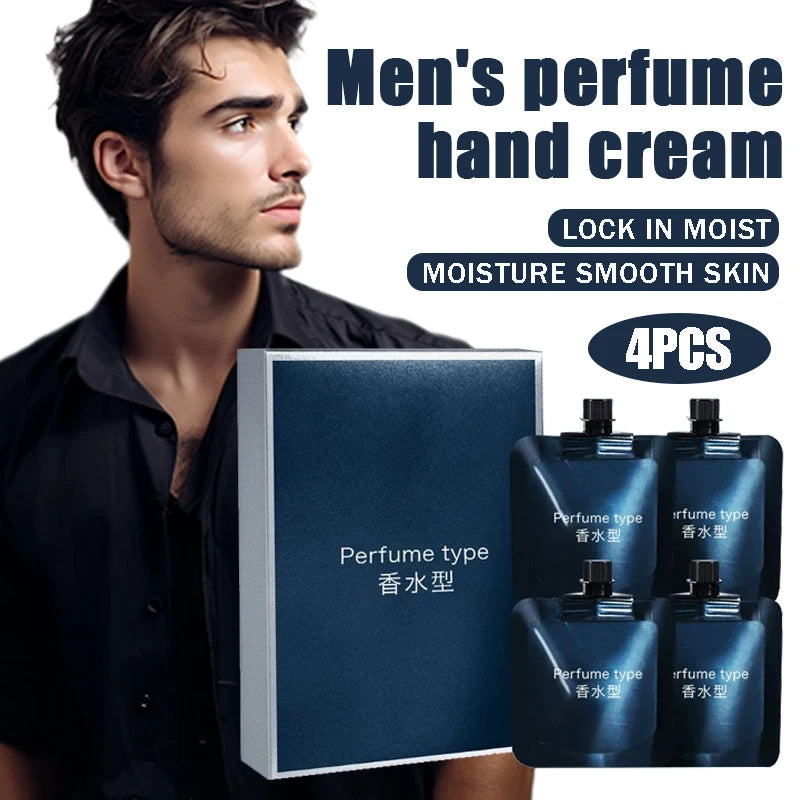 4PCS Men's Moisturizing Hand Cream, Perfume Hand Cream, Deeply Moisturizes Hands, Protects Hands, Prevents Dryness Oasis Select