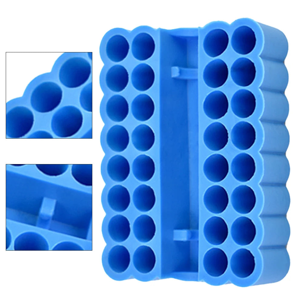 2pcs Bit Holder 32 Holes Bit Hex Shank Organiser Screwdriver Bit Holder Drill For Storage For 6.35MM Shank Storage Box Oasis Select