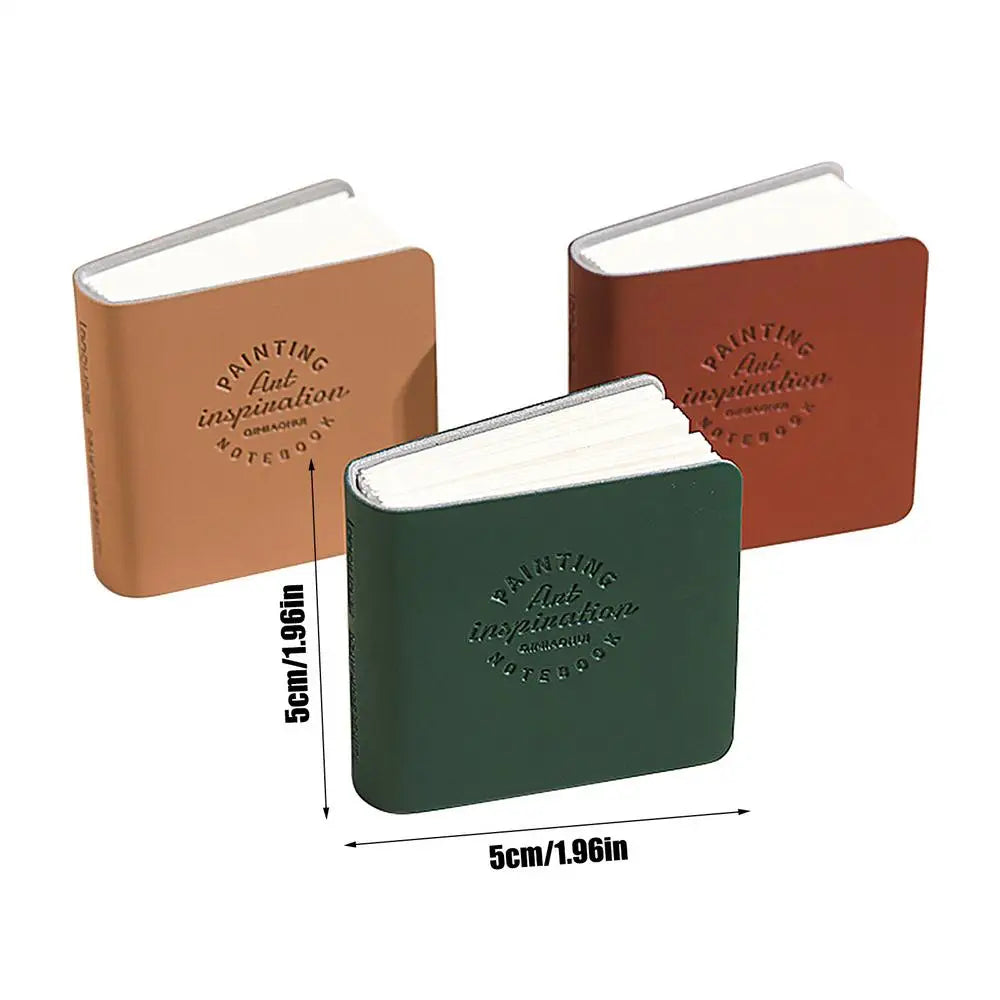Sketchbook 3Pcs Pocket Drawing Book Blank Water Color Thick Paper Mini Sketchbook 48sheets Marker Painting Paper Art Supplies Oasis Select 01 3Pcs