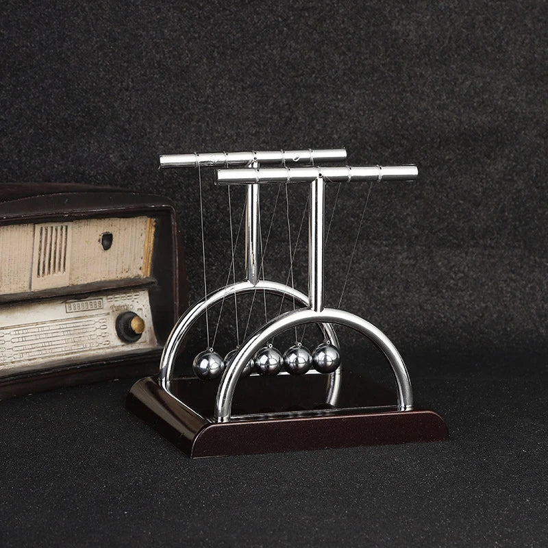 Newton Pendulum Balance Balls: Stylish Desk Decor & Educational Dynamics Toy for Office & Home Oasis Select G1308B