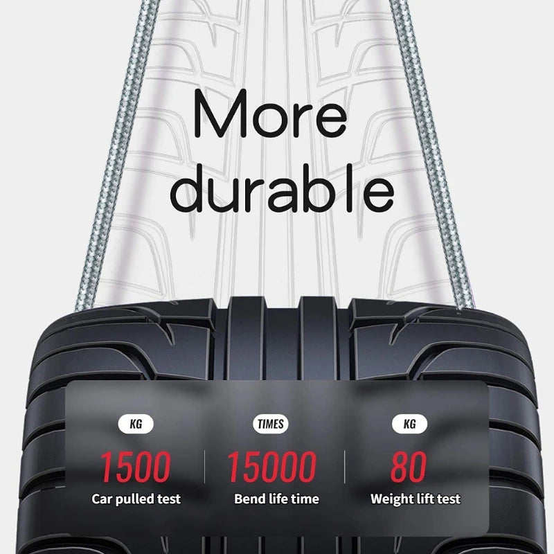 USB To Type-C Nylon Data Cable Supports 10A Ultra-Fast Charging 1m/3m Pptional Both Electrical Charging And Data Transmission Oasis Select