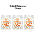 Vitamin C Facial Serum, Moisturizing and Brightening, Firming the Skin, Contains Vitamin E, Retinol, Hyaluronic Acid, Facial Skin Care Serum, 18 Capsules/30 Capsules/60 Capsules/90 Capsules/150 Capsules/300 Capsules Oasis Select 3 Bags 30 Capsules