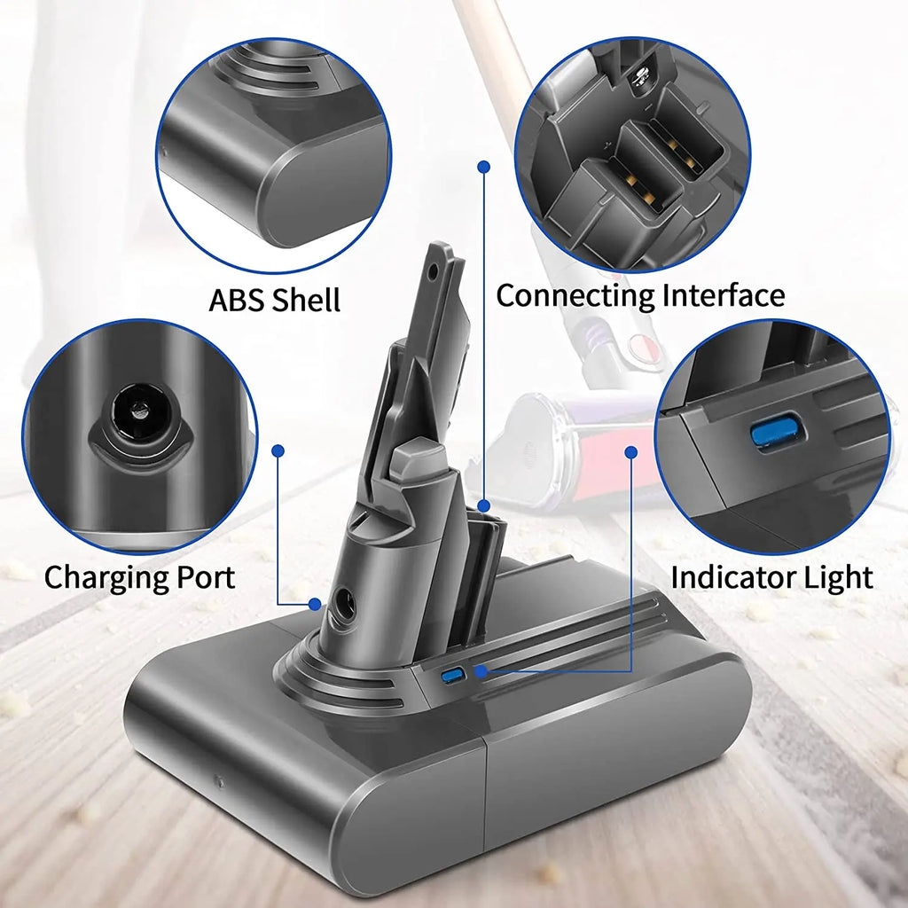 16800mAh 28000mAh For dyson V6 V7 V8 V10 Battery Replacement,SV10 SV11 SV12 SV09 Vacuum Cleaner Battery Power Tool Battery Oasis Select