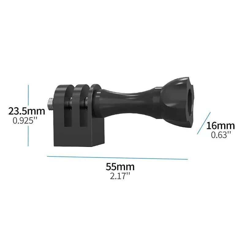 Mini 1/4" M6 Tripod Screw Adapter Aluminum Monopod Mount Base For 13 12 11 10 9 Action Camera Accessories Oasis Select adapter with handle