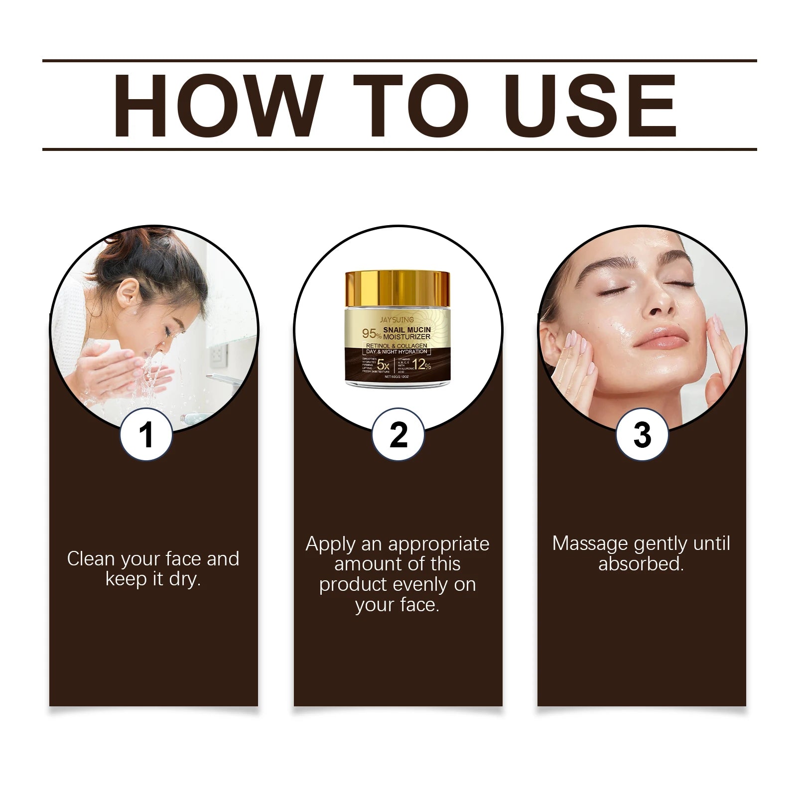 Jaysuing Snail Collagen Anti-Aging Moisturizing Cream 60g Anti-Aging Face Cream Oasis Select
