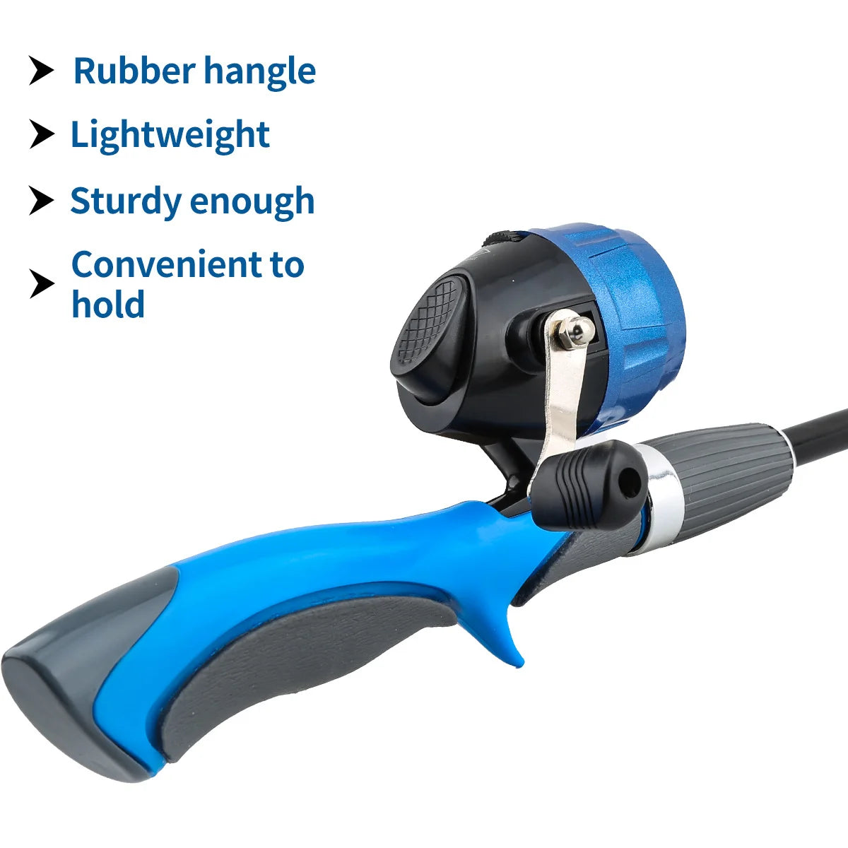 Children's Fishing Rod Beginner Fishing Rod Set Pig Mouth Wheel Belt Line Fishing Gear Set Oasis Select Blue