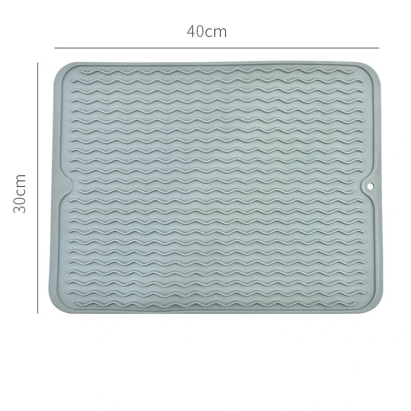 Silicone Dish Drying Mat – Heat Resistant Anti-Slip Sink Mat Dish Drying Mat Oasis Select