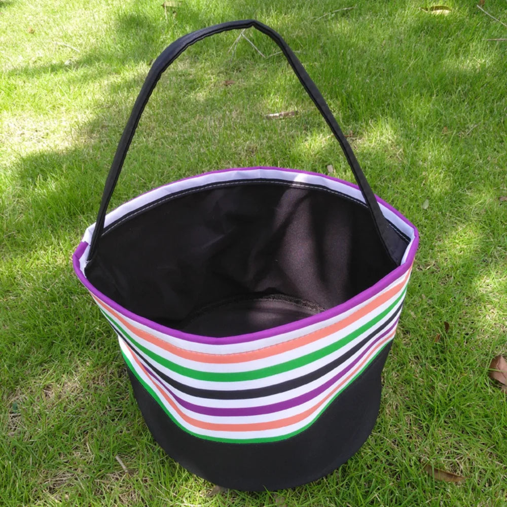 Halloween Portable Canvas Candy Bag Halloween Decoration Basket Kids Tote Bag Pumpkin Basket Halloween Decoration Oasis Select Style 11 Other