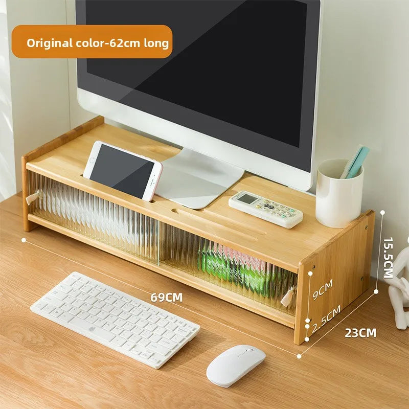 Computer Heightening Rack Monitor Bracket Bracket Heightening Base Desktop Desktop Storage Shelf Desk Shelf Oasis Select Primary 69 long