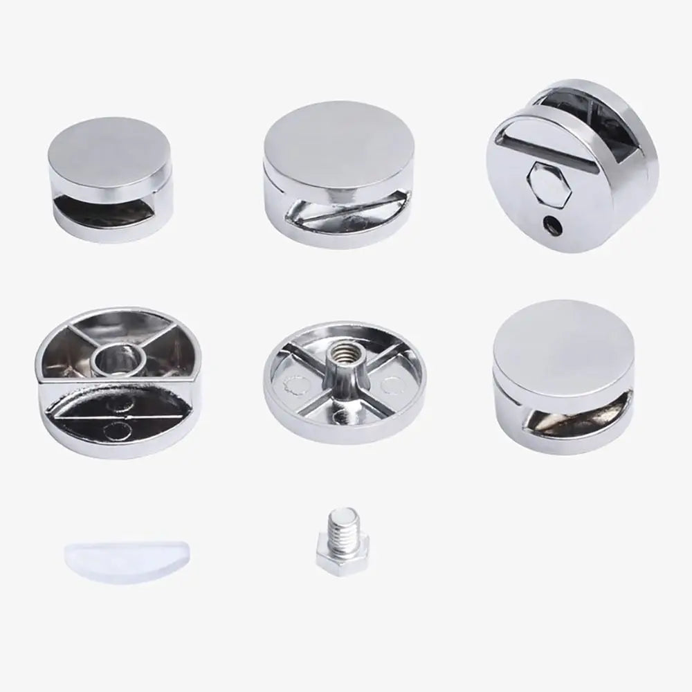 4Pcs Mirror Clip Kitchen Cabinet Hardware Glass Clips Space-saving Brackets Zinc Alloy Holder Holders for Wall Oasis Select