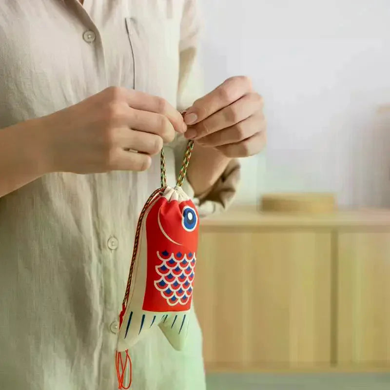 Koi Carp Lucky Pouch – Hanfu Sachet Coin Purse Pendant Bag Decorative Coin Pouch Oasis Select