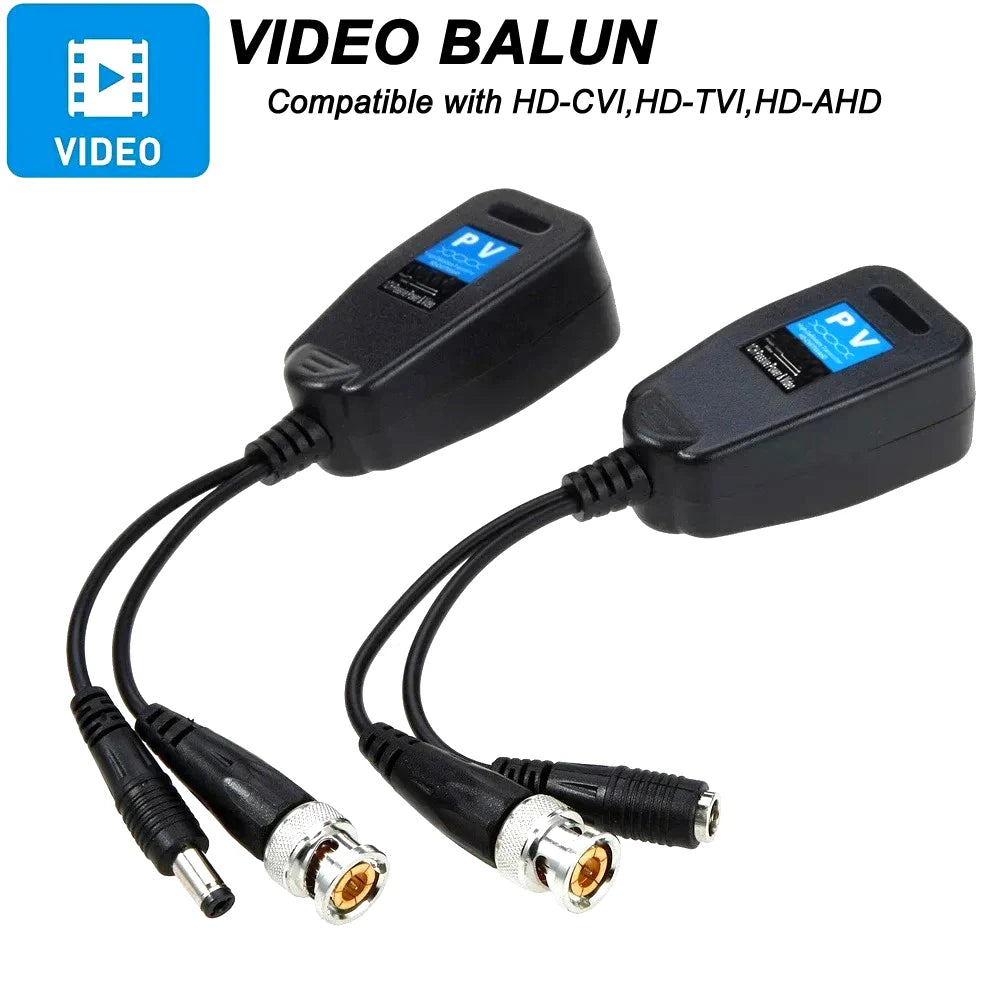 1CH Passive Balun RJ45 CCTV Video Transceiver Coax BNC for HDCVI HDTVI AHD Analog High Definition Camera Power Supply Connectors Oasis Select
