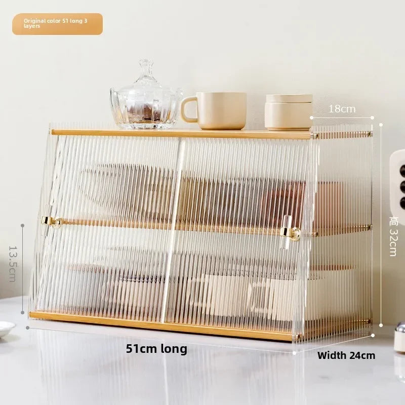 Dust-proof cup storage rack, cup holder, water cup storage rack, tea set, cup holder, coffee cup, mug storage box. Oasis Select Primary color A