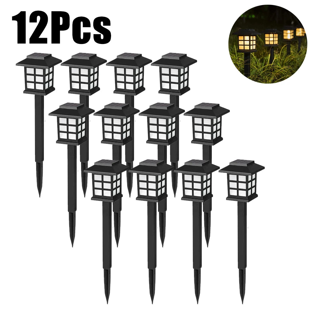 Solar LED Pathway Lights Outdoor IP65 Waterproof Garden Stake