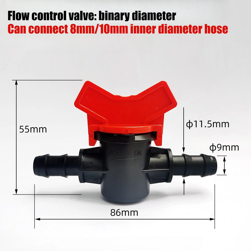 Waterstop By-pass Valve Male DN6/8/10/15/20 Thread Garden Hose Pipe Control Switch Garden Watering Irrigation System Accessories Oasis Select 2Points 8mm