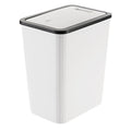 Bathroom Trash Can Garbage Can With Lid Trash Bin Large Capacity For Kitchen Bedroom Living Room Toilet Trash Can Oasis Select White
