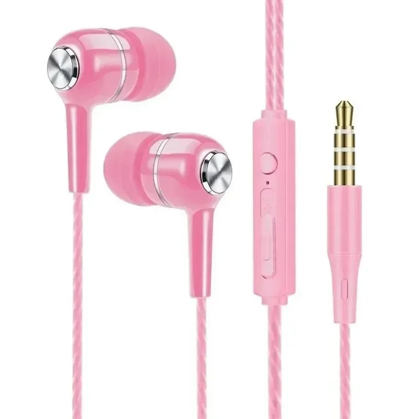 Mobile Phone Wired Headphones In-ear Simple With Mic Silicone Ear Tips Business Wired Headset Heavy Bass Music Earphone Oasis Select