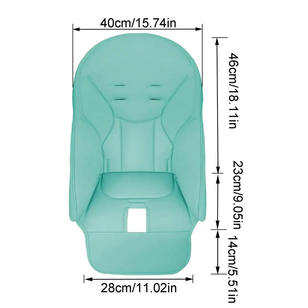 Baby PU Leather Dining Chair Cover Soft Seat Cover Comfortable for PegPerego Siesta Zero3 Baoneo Kosmic Jane Oasis Select Light Green