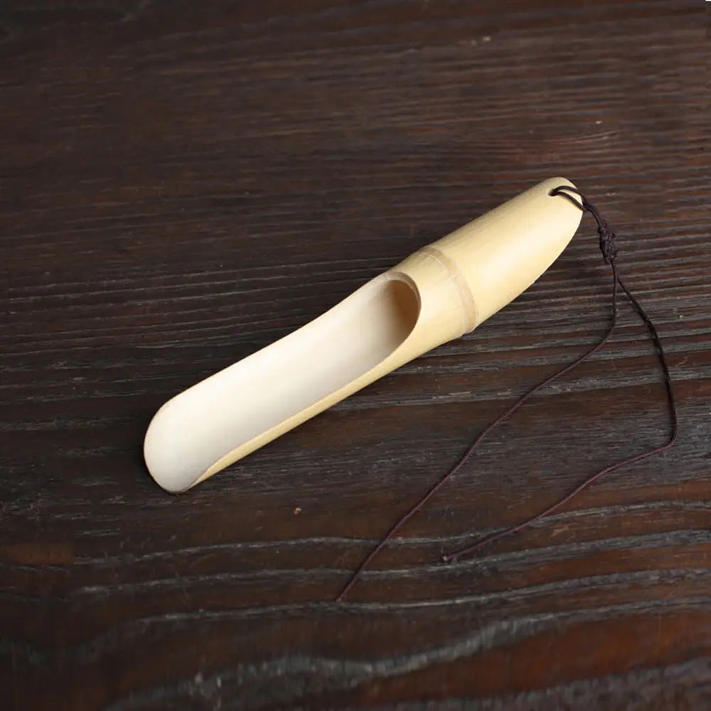 Retro Bamboo Tea Set – Spatula, Teaspoon & Tea Shovel