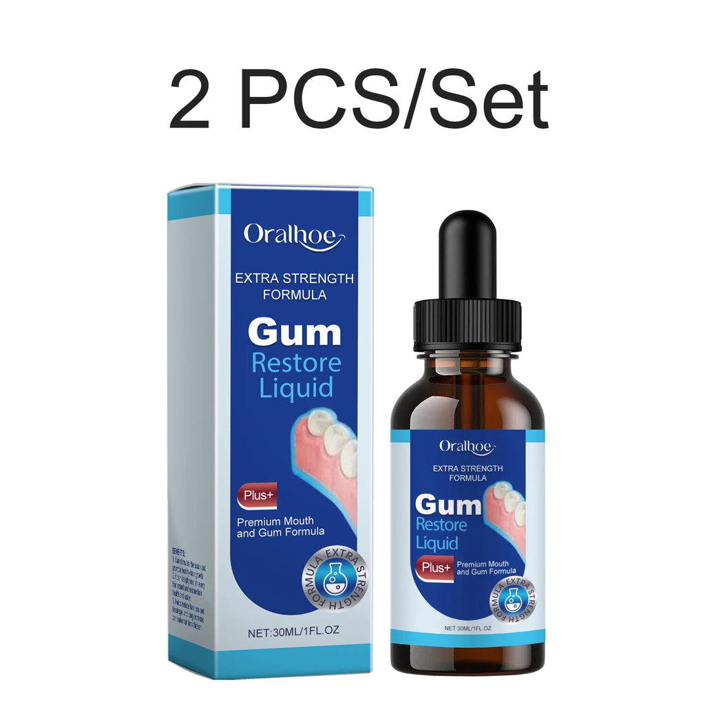 30ml Gum Repair Drops Relieve Receding Gum Promotes Natural Gum Tissue Health Repair Strong Teeth Strengthen Gums Dental Care Oasis Select 2 PCS