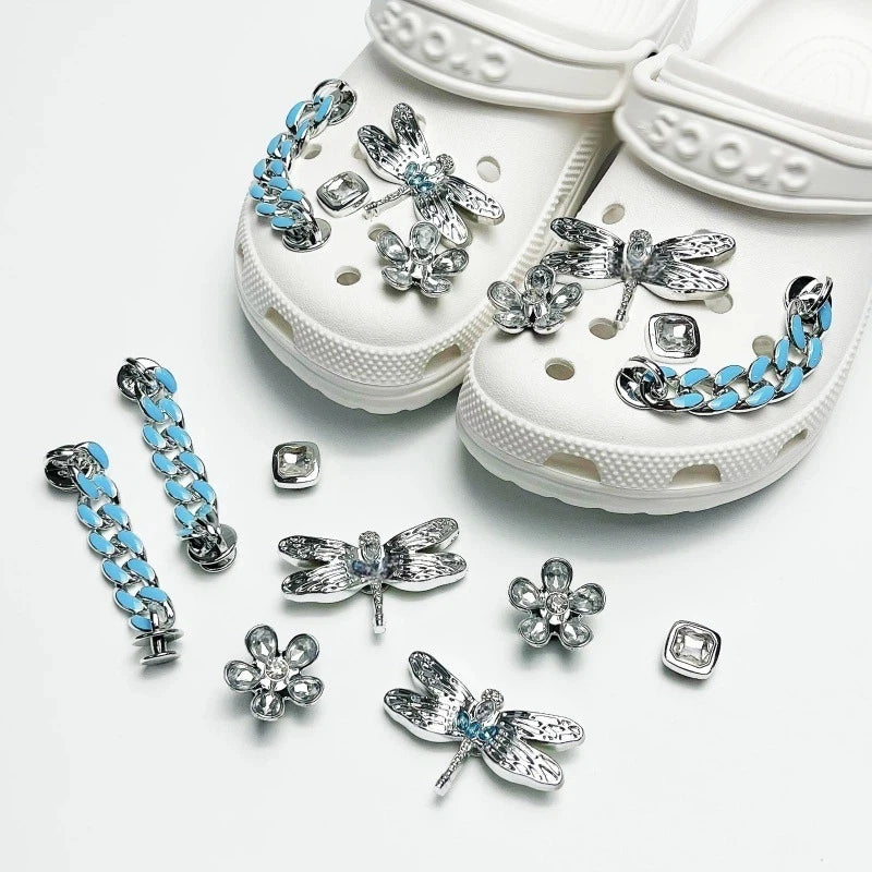Butterfly Fashion Shoe Accessory Set, decorative shoe buckles, removable, suitable for sandals and flip-flops. Oasis Select