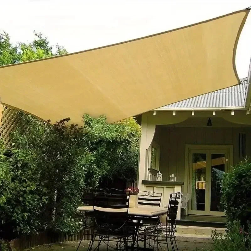 1-3PCS 2x2m 2x4m Sun Shade Net Reinforced Edges Punched Holes Shade Fabric Thickened Insulation Mesh Summer Outdoor Shading Oasis Select