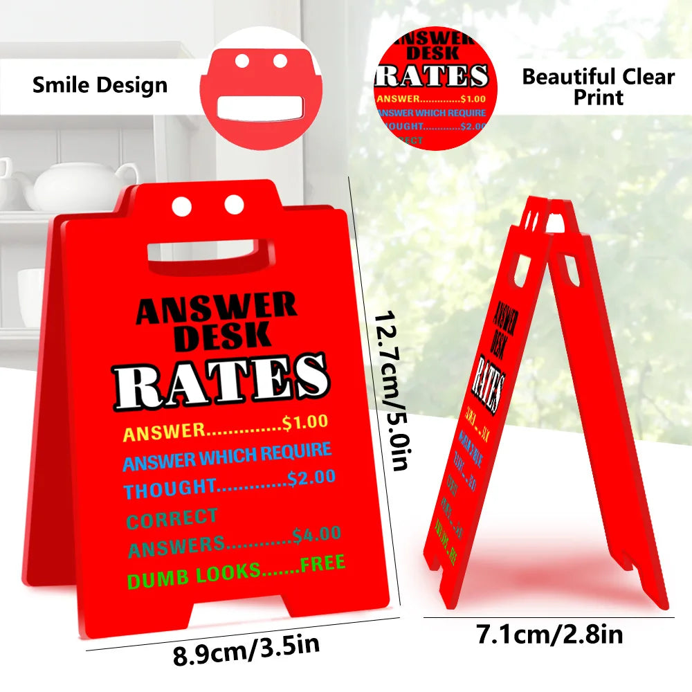 Red Acrylic Office Creative Smiley Face Spoof Decoration Colleagues Prank Gift Oasis Select BTU609 2mm
