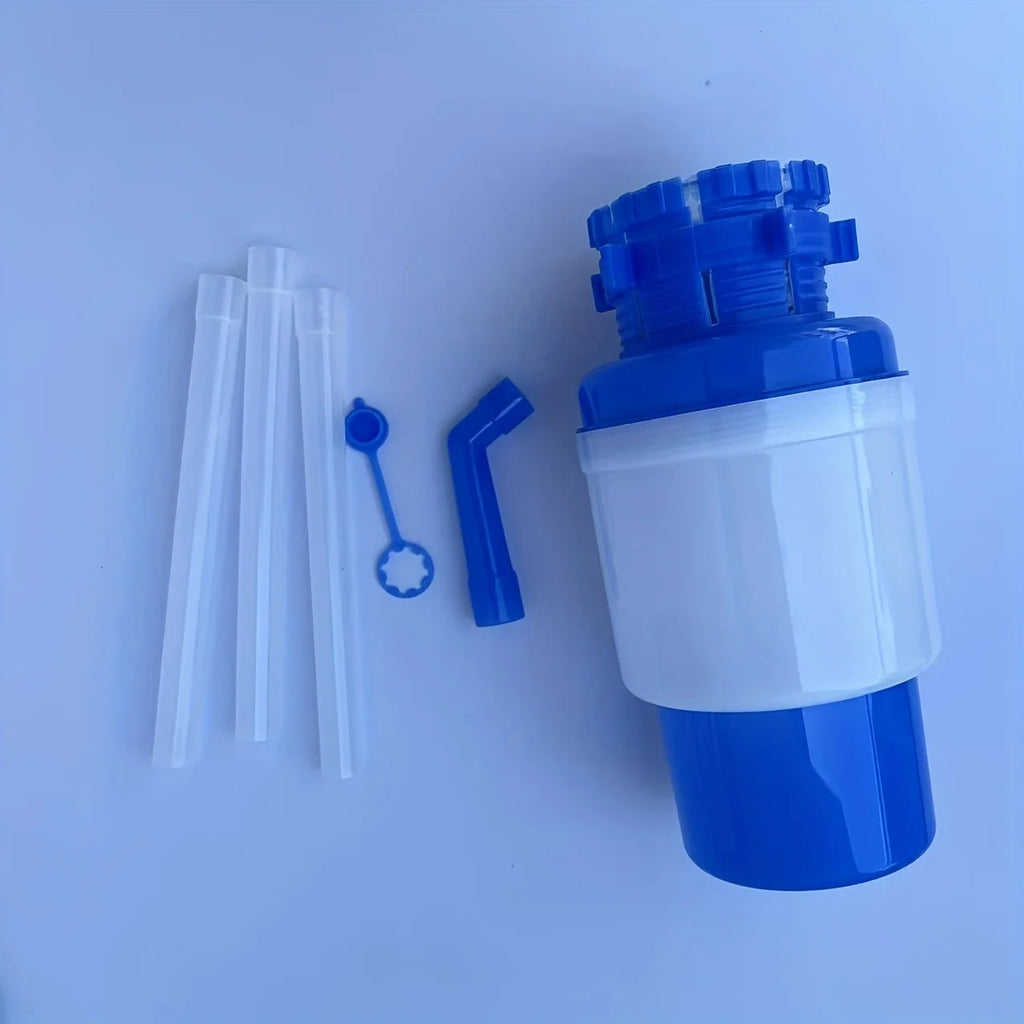 Water Bottles Pump Manual Hand Pressure Drinking Fountain Pressure Pump Water Press Pump with An Extra Short Tube Food Grade Oasis Select 1 set