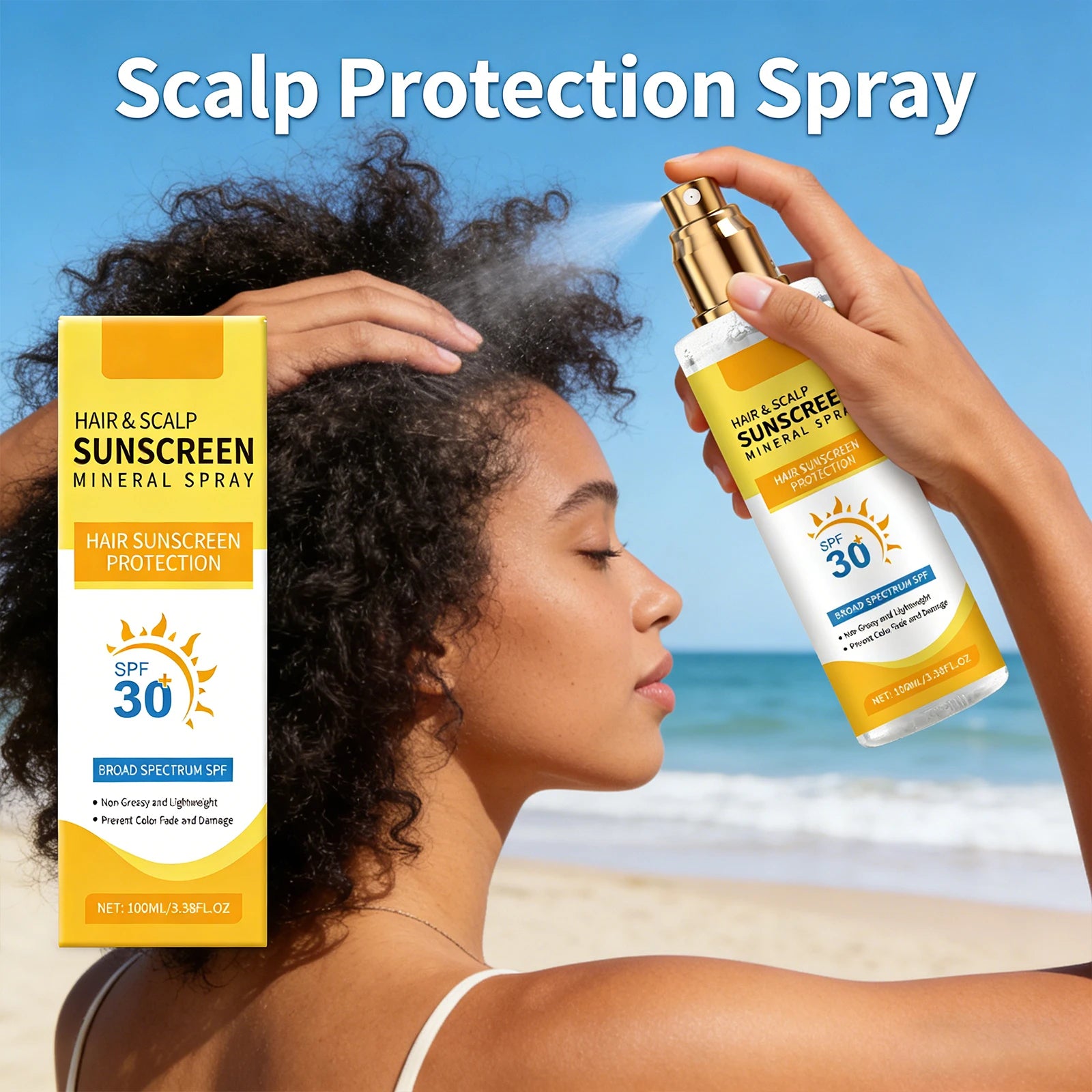 100ml Scalp Protection Spray – UV Defense & Color Lock Scalp Protection Spray Oasis Select