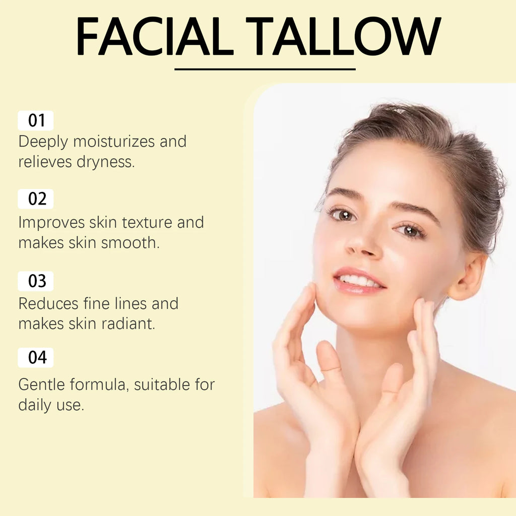 Tallow & Honey Face Cream – 48Hr Moisture, Dry & Sensitive Skin