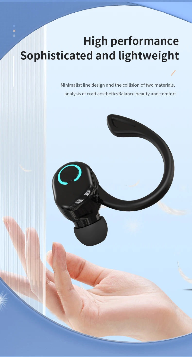 Bluetooth 5.2 Earphones Sport Headphones Wireless Earbuds Ultra-long Standby Handsfree Headset with Mic for Xiaomi Huawei Oasis Select